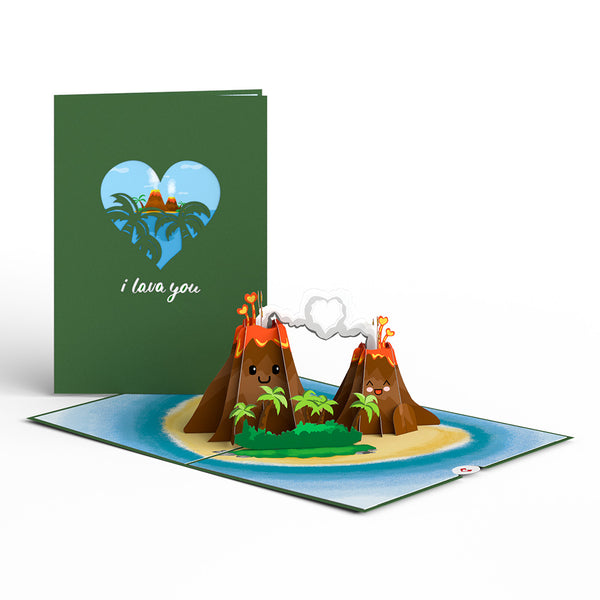 i love pop I Lava You Pop-Up Card
