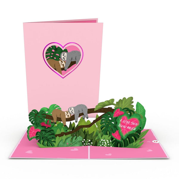 i love pop I Love You Sloths Pop-Up Card