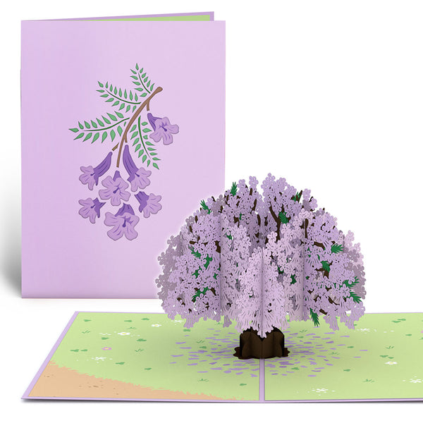 i love pop Jacaranda Tree Pop-Up Card