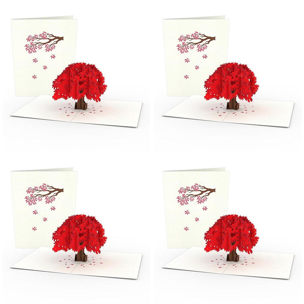 i love pop Japanese Maple Notecards (4-Pack)