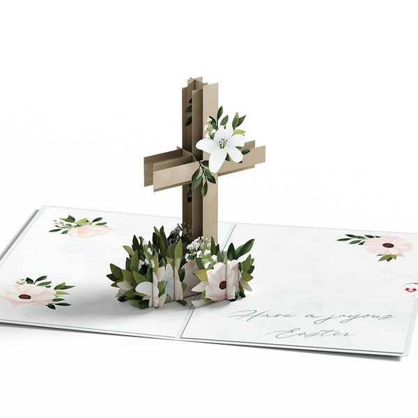 I Love Pop Joyous Easter Cross Pop-Up Card