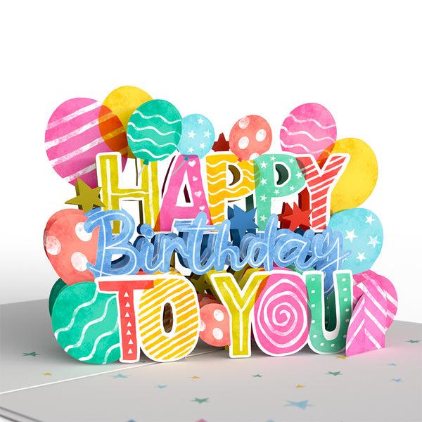 I Love Pop Let's Celebrate Birthday Pop-Up Card