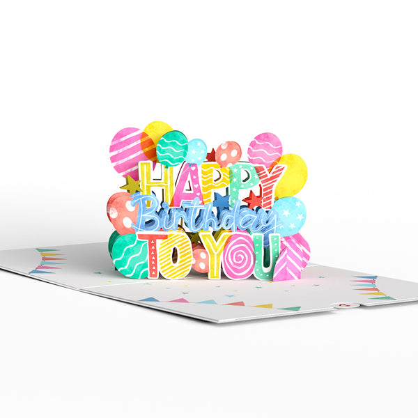 I Love Pop Let's Celebrate Birthday Pop-Up Card