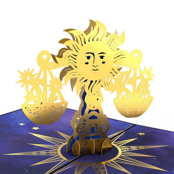 I Love Pop Libra Zodiac Birthday Pop-Up Card