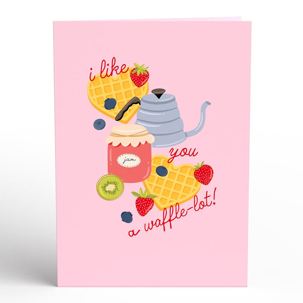 I Love Pop Like You A Waffle-Lot Pop-Up Card