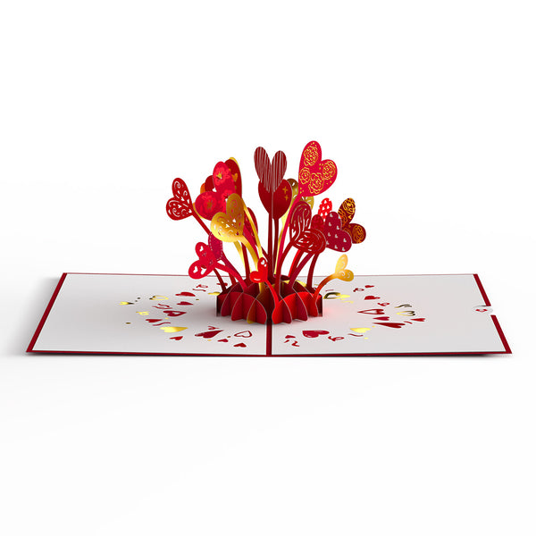 I Love Pop Love Burst Pop-Up Card