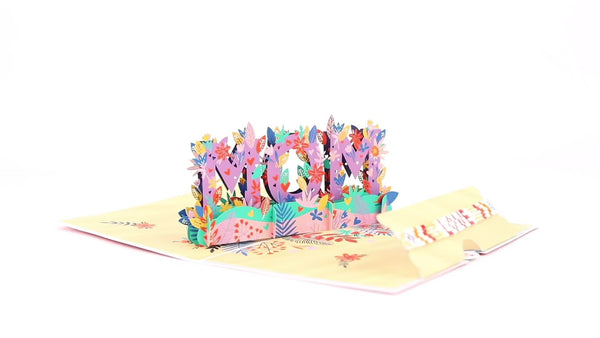 I Love Pop Love For Mom Vibrant Card With Bracelet