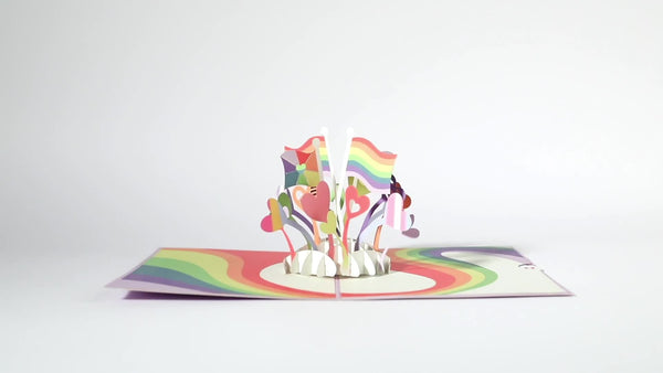 I Love Pop Love Is Love Pop-Up Card