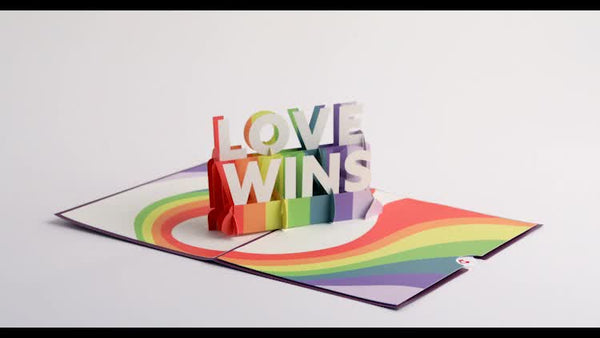 I Love Pop Love Wins Pop-Up Card