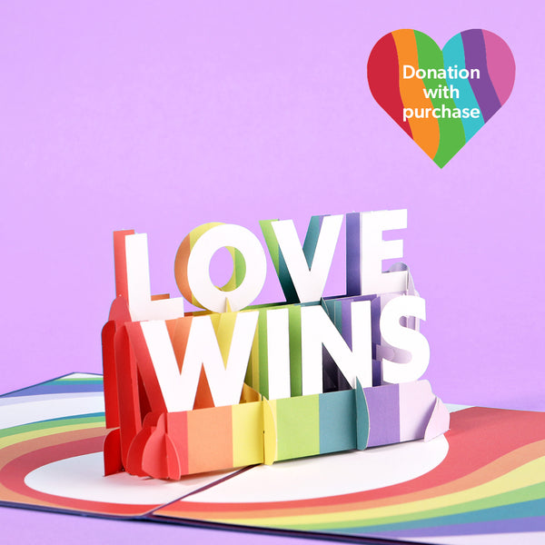 i love pop Love Wins Pop-Up Card