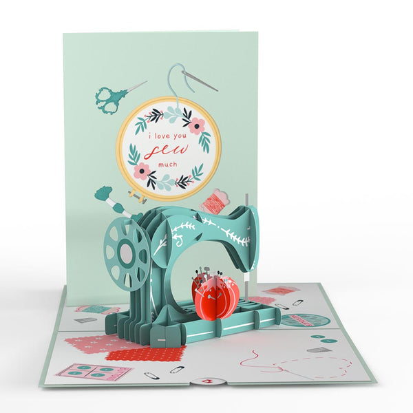 i love pop Love You Sew Much Pop-Up Card