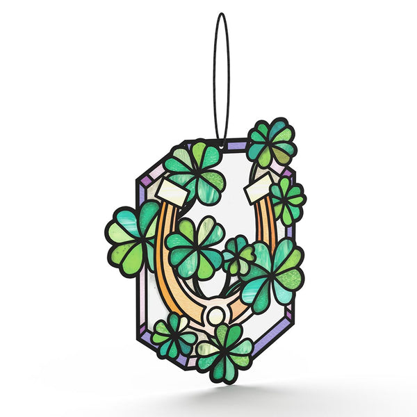 I Love Pop Lucky Shamrock Suncatcher Card
