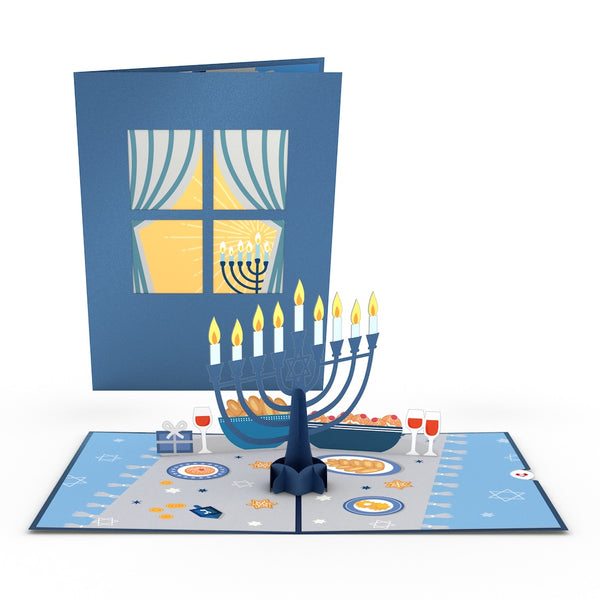 i love pop Menorah Lights Pop-Up Card