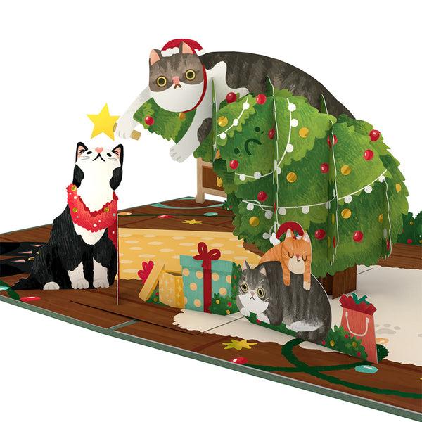 I Love Pop Meowy Little Christmas Cats Pop-Up Card