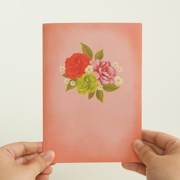 I Love Pop Midnight Florals Pop-Up Card