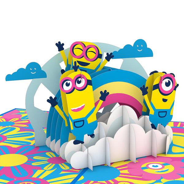 I Love Pop Minions Groovy Birthday Pop-Up Card