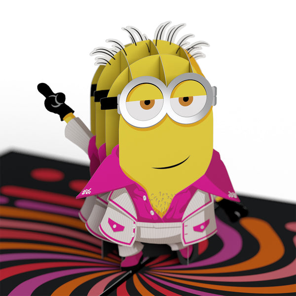 I Love Pop Minions Groovy Father's Day Pop-Up Card