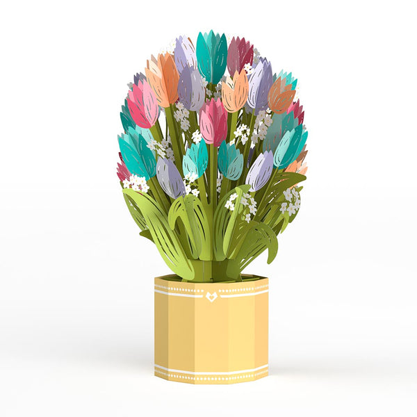 I Love Pop Mom Duck And Ducklings Tulip Bundle