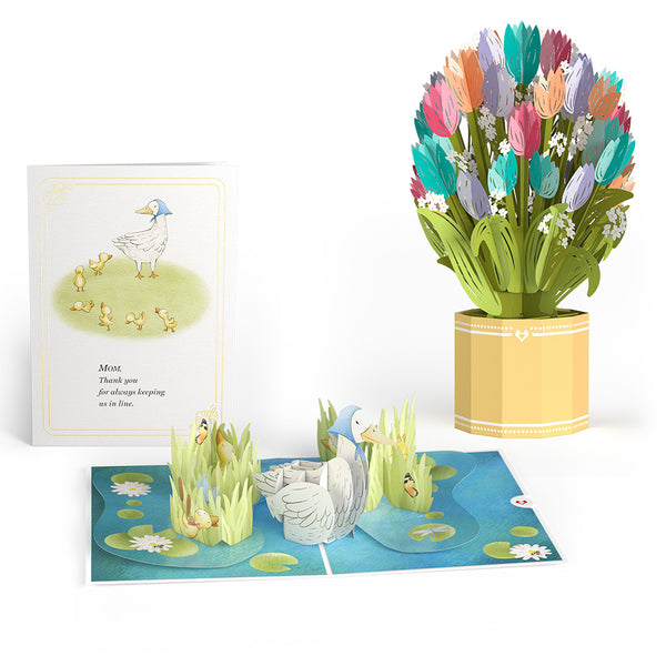 i love pop Mom Duck and Ducklings Tulip Bundle