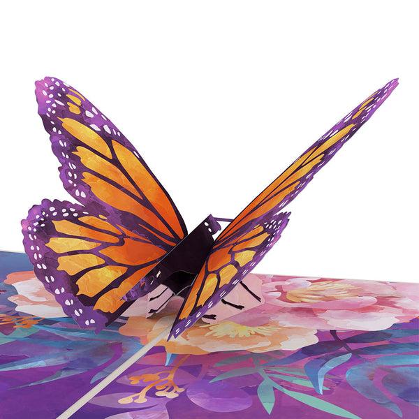I Love Pop Monarch Butterfly Pop-Up Card
