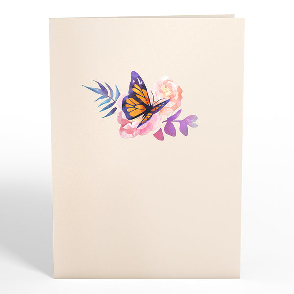 I Love Pop Monarch Butterfly Pop-Up Card