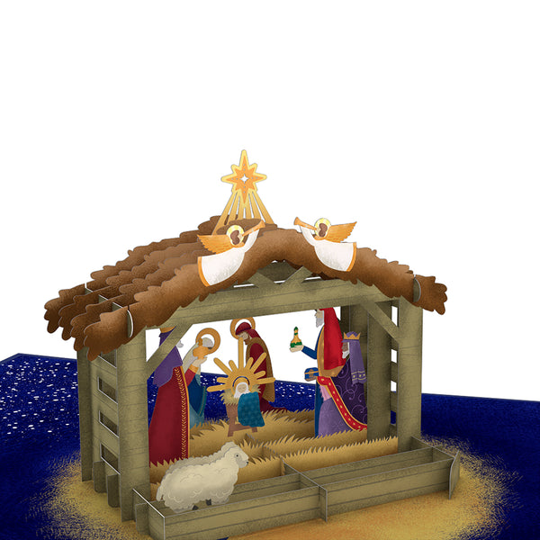 I Love Pop Nativity Pop-Up Card