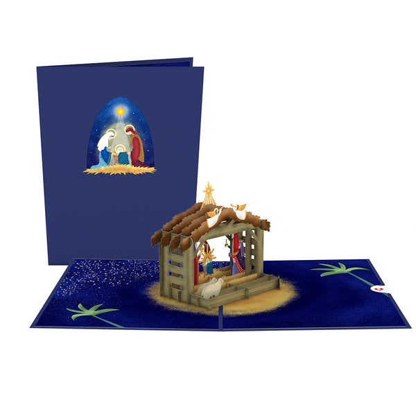 i love pop Nativity Pop-Up Card