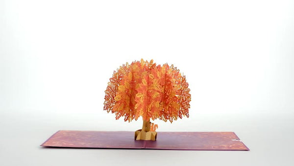 I Love Pop Oak Tree Pop-Up Card