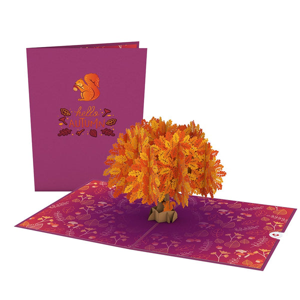 i love pop Oak Tree Pop-Up Card
