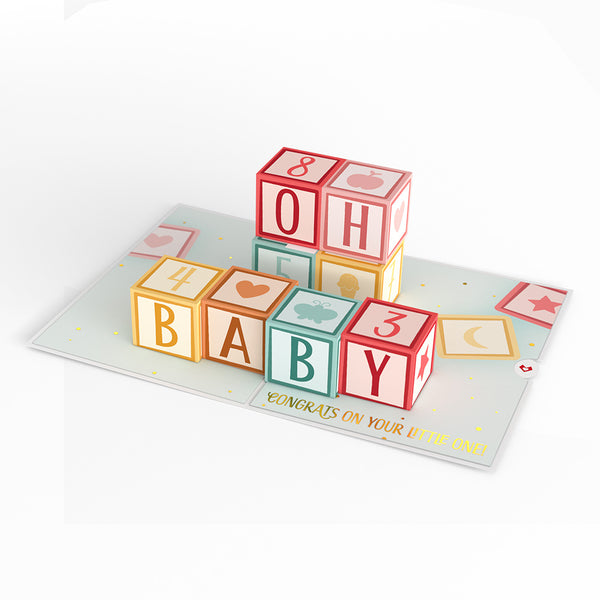 I Love Pop Oh Baby Congrats Pop-Up Card