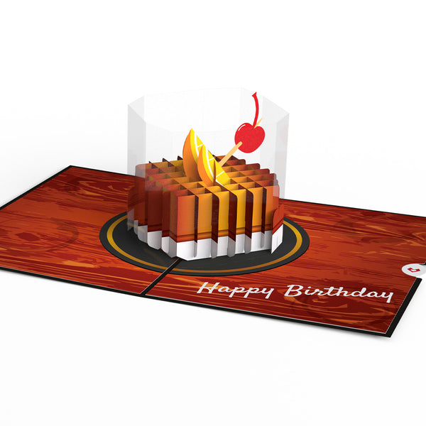 I Love Pop Old Fashioned Birthday Pop-Up Card