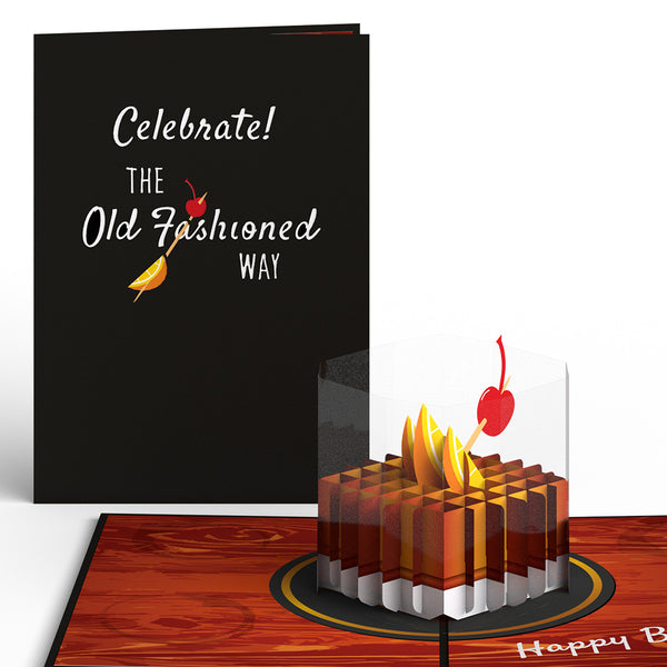 i love pop Old Fashioned Birthday Pop-Up Card