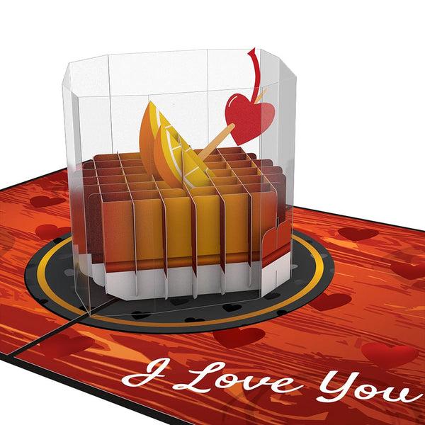 I Love Pop Old Fashioned Love Pop-Up Card