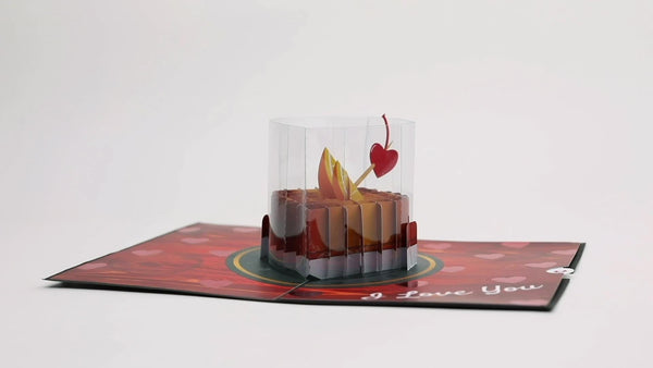 I Love Pop Old Fashioned Love Pop-Up Card
