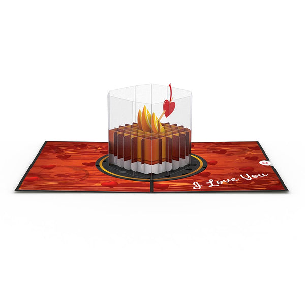 I Love Pop Old Fashioned Love Pop-Up Card