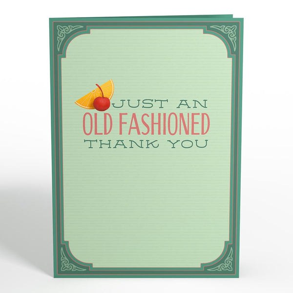 I Love Pop Old Fashioned Thank You Pop-Up Card