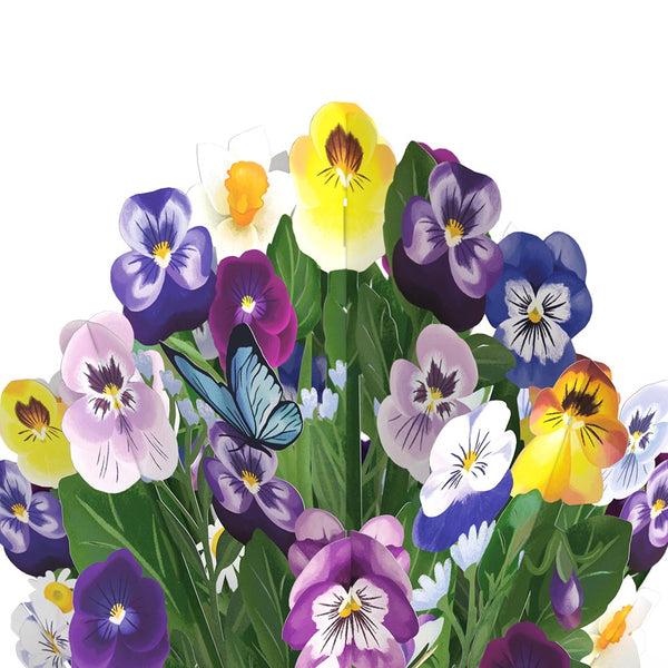I Love Pop Pansy Bouquet