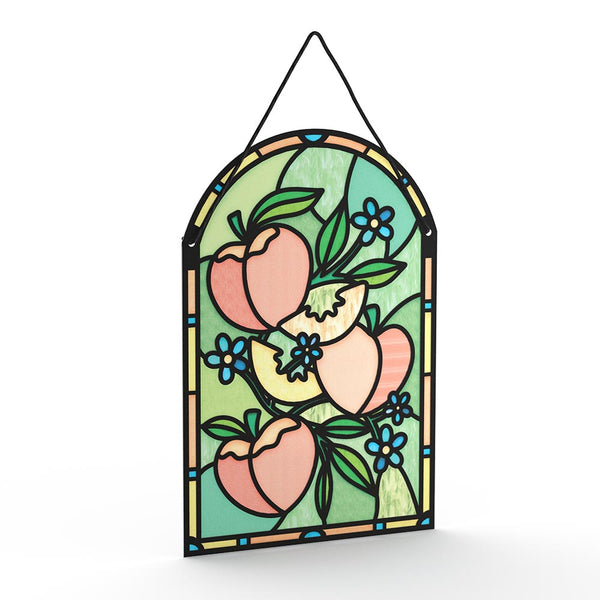 I Love Pop Peachy Birthday Peaches Suncatcher Card