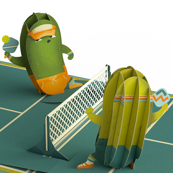 I Love Pop Pickleball Birthday Baller Pop-Up Card