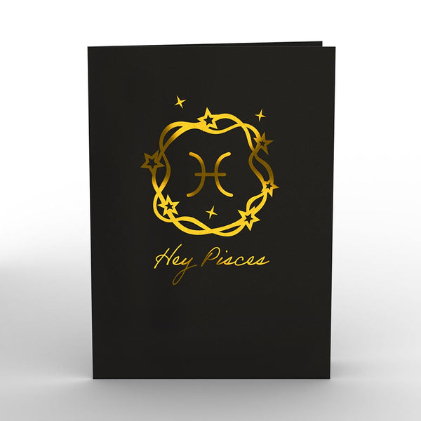 I Love Pop Pisces Zodiac Birthday Pop-Up Card
