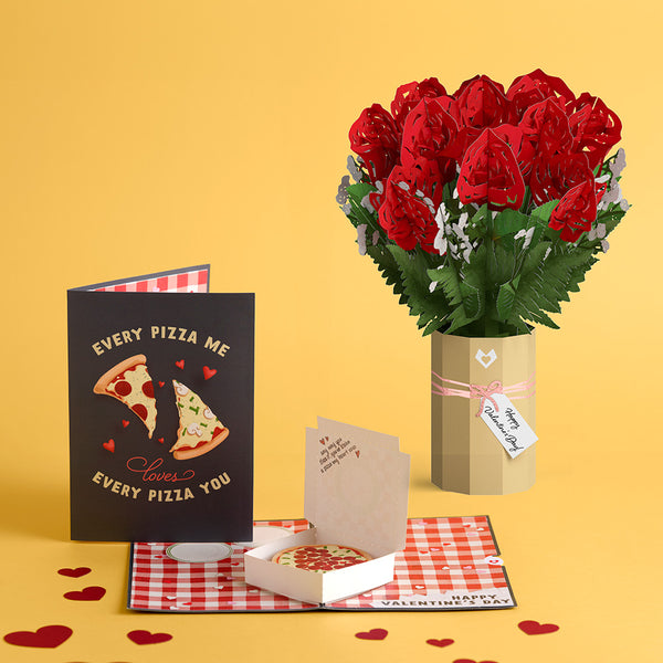 i love pop Pizza and Roses Valentine Bundle