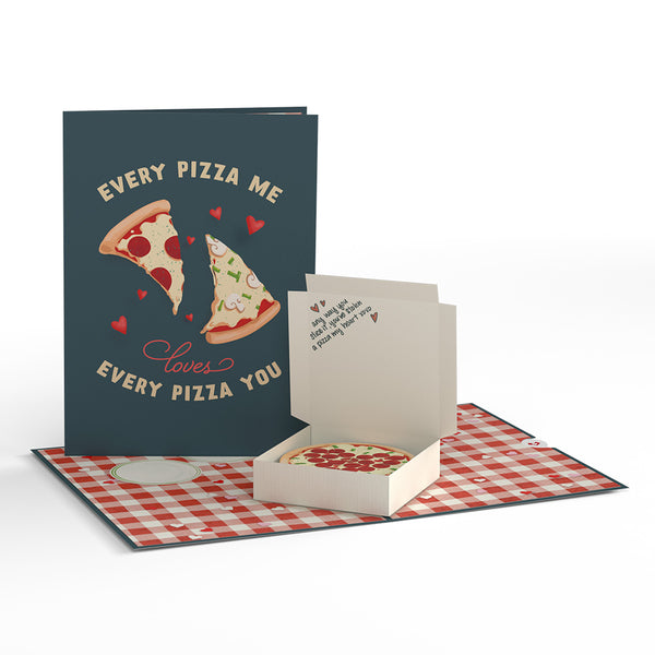 i love pop Pizza Love Pop-Up Card