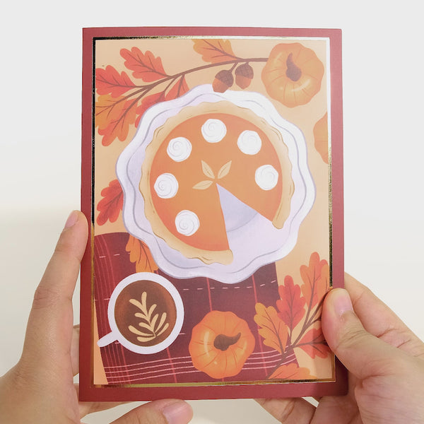 I Love Pop Pumpkin Pie Pop-Up Card