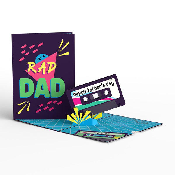 i love pop Rad Dad Father's Day Pop-Up Card