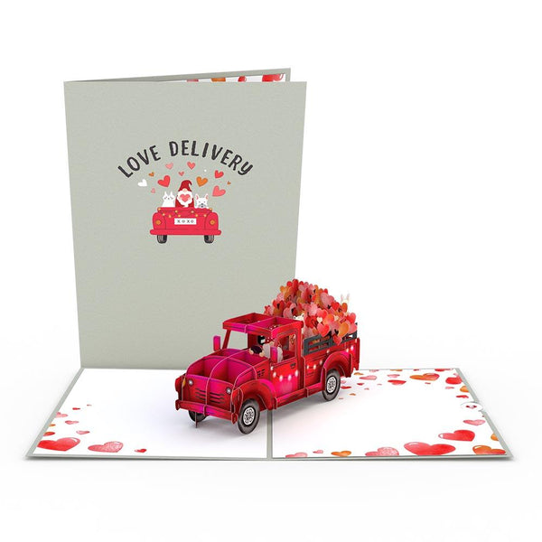 I Love Pop Red Rose Love Delivery Truck Bundle