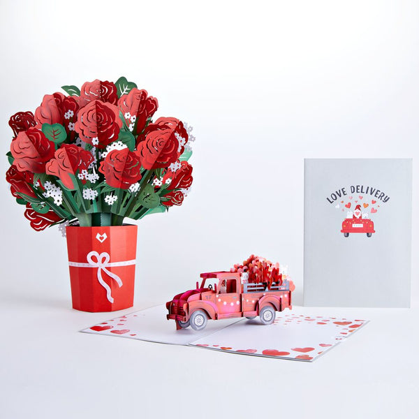 i love pop Red Rose Love Delivery Truck Bundle