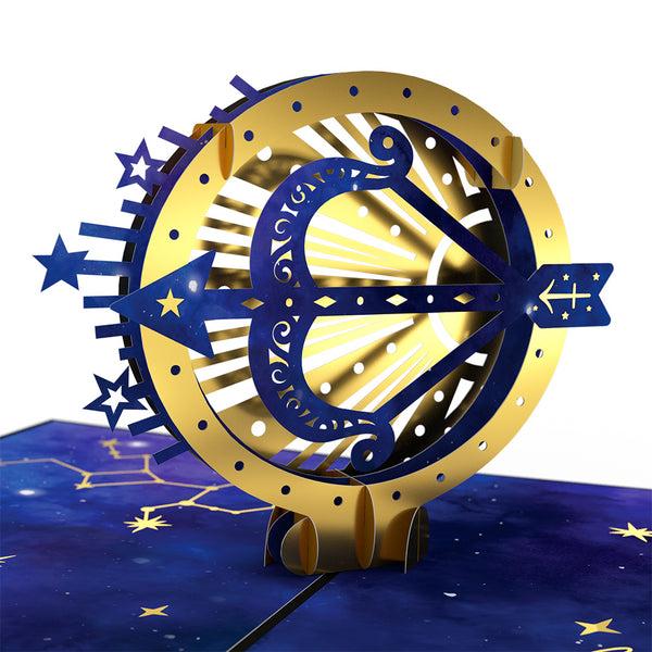I Love Pop Sagittarius Zodiac Birthday Pop-Up Card