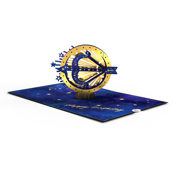 I Love Pop Sagittarius Zodiac Birthday Pop-Up Card