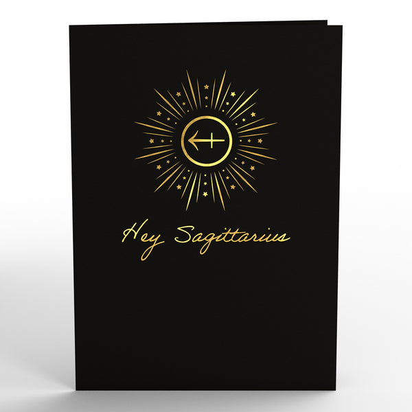 I Love Pop Sagittarius Zodiac Birthday Pop-Up Card