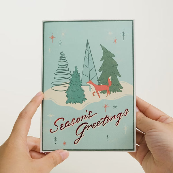 I Love Pop Season's Greetings Snowman Pop-Up Card